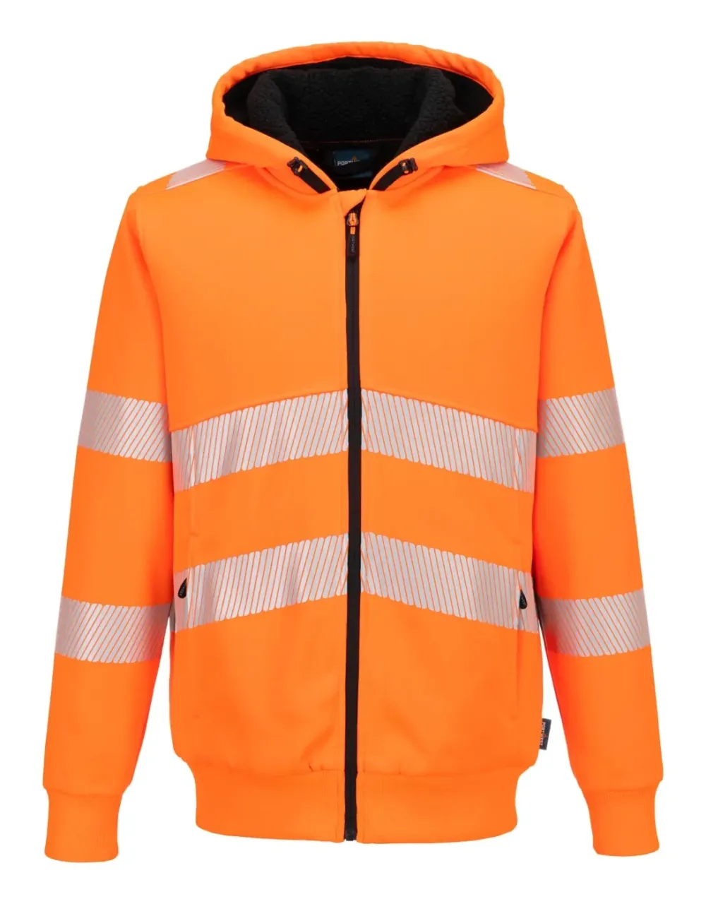 Portwest PW321 Hi-Vis Winter Hoodie met rits Oranje voorkant