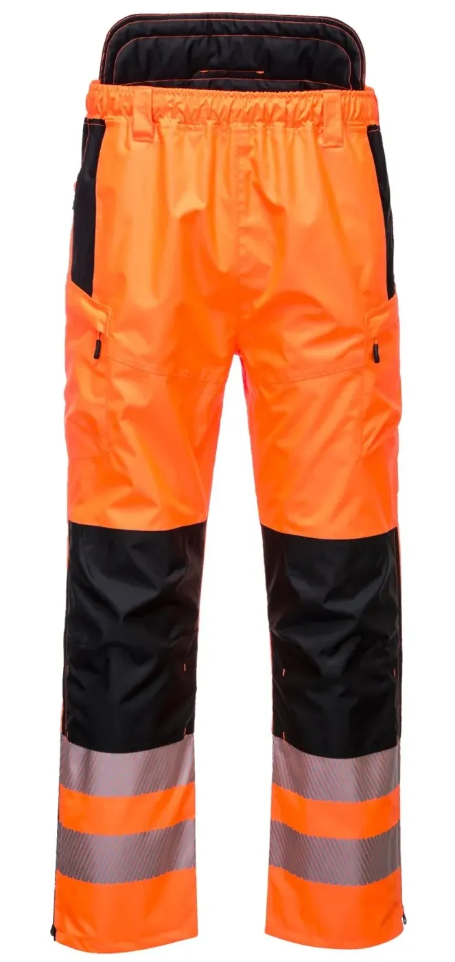 Portwest PW342 PW3 Hoge zichtbaarheid Extreme broek Oranje/zwart voorkant