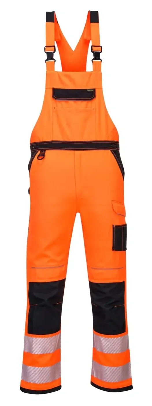 Portwest PW344 PW3 Hi-Vis Amerikaanse Overall Oranje/zwart voorkant
