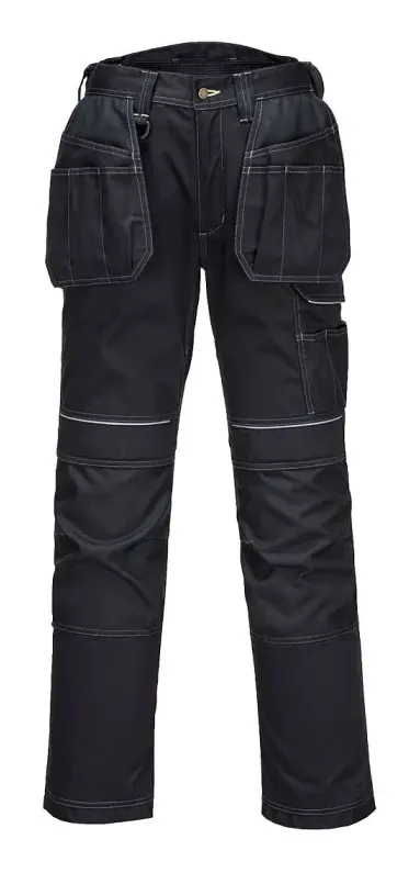 Portwest PW357 PW3 Gevoerde Winterbroek met Holsterzakken Zwart voorkant