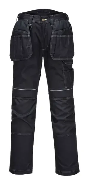 Portwest PW357 PW3 Gevoerde Winterbroek met Holsterzakken Zwart voorkant
