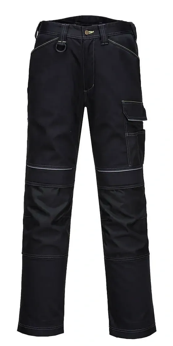 Portwest PW358 PW3 Gevoerde Winterbroek Zwart voorkant