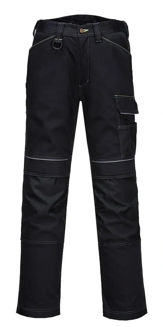 Portwest PW380 PW3 Dames Stretch werkbroek Zwart voorkant