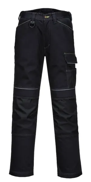 Portwest PW380 PW3 Dames Stretch werkbroek Zwart voorkant