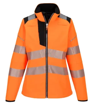 Portwest PW381 PW3 Hi-Vis Softshell voor dames Oranje/zwart voorkant