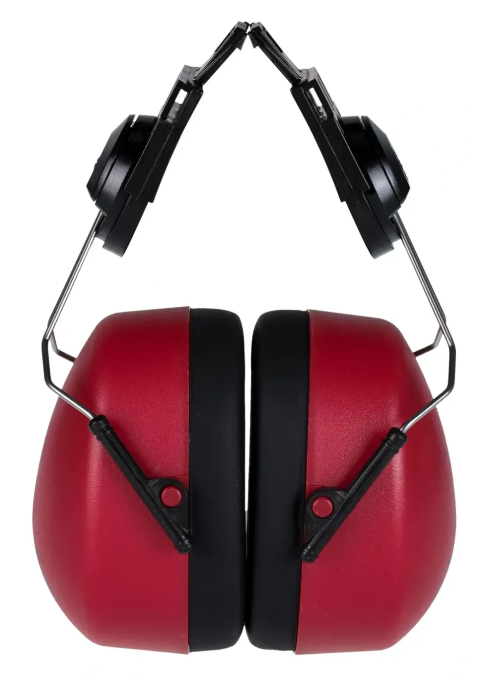 Portwest PW42 Clip-on Gehoorbescherming Rood voorkant