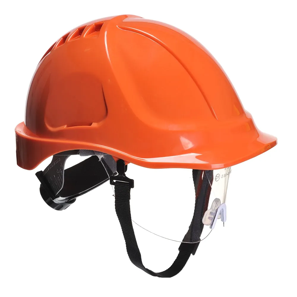 Portwest PW54 Endurance Plus Helm met Vizier Oranje voorkant