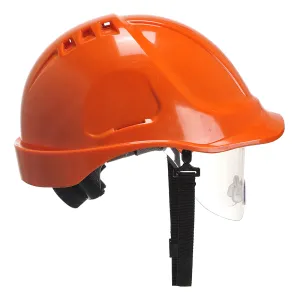 Portwest PW55 Endurance Vizier Helm Oranje voorkant