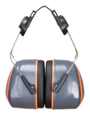 Portwest PW62 HV Extreme gehoorbeschermer op helm gemonteerd Grijs/oranje voorkant