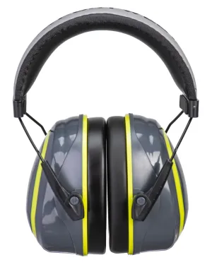 Portwest PW73 HV Extreme Ear Muff Medium Grijs/ Geel voorkant