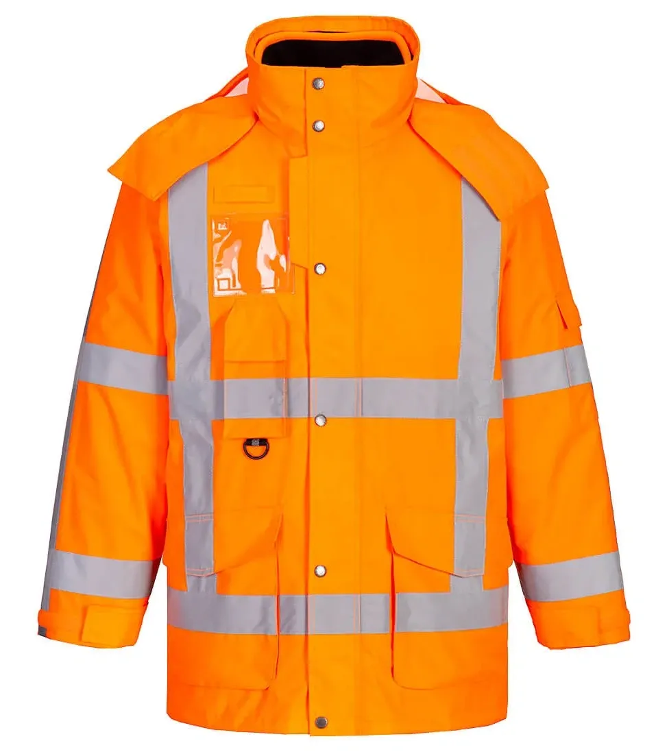 Portwest R461 RWS Hi-Vis 3 in 1 Verkeersjas Oranje voorkant