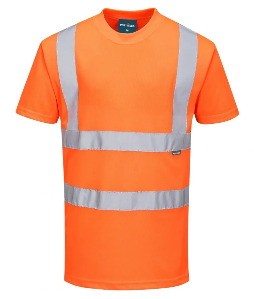 Portwest RT23 Hi-Vis T-shirt S/S Oranje voorkant