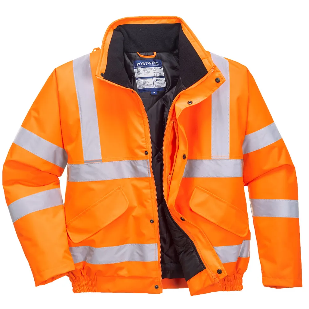 Portwest RT32 Hi-Vis Bomberjack Oranje voorkant