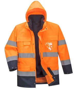 Portwest S162 Hi-Vis Lite 3 in 1 contrast Jack Oranje/marine voorkant