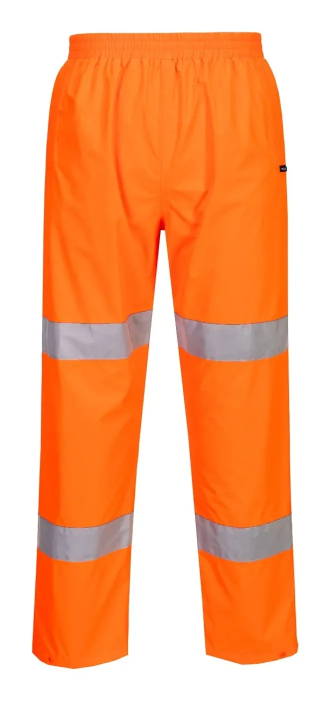Portwest S165 Hi-Vis Lichtgewicht Opvouwbare broek Oranje voorkant