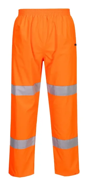 Portwest S165 Hi-Vis Lichtgewicht Opvouwbare broek Oranje voorkant