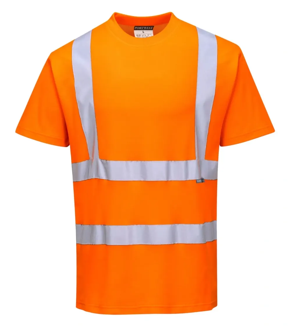 Portwest S170 Katoen Comfort T-Shirt Oranje voorkant