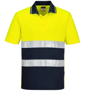 HiVis lichtgewicht contrast Poloshirt Korte Mouw