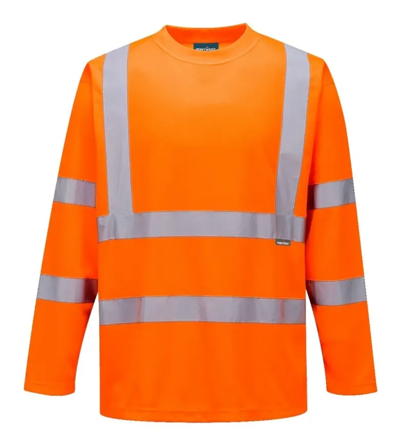 Portwest S178 Hi-Vis T-shirt lange mouw Oranje voorkant