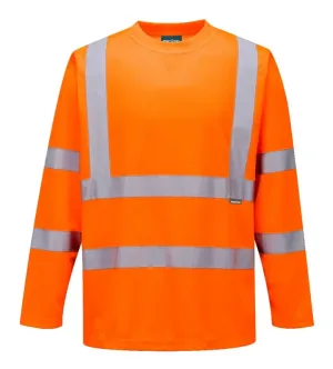 Portwest S178 Hi-Vis T-shirt lange mouw Oranje voorkant