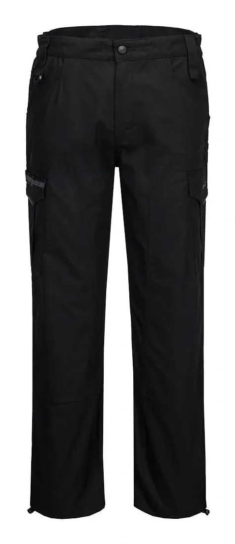 Portwest S227 Ripstop Combat Broek Zwart voorkant