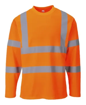 Portwest S278 Hi-Vis T-shirt lange mouwen Oranje voorkant
