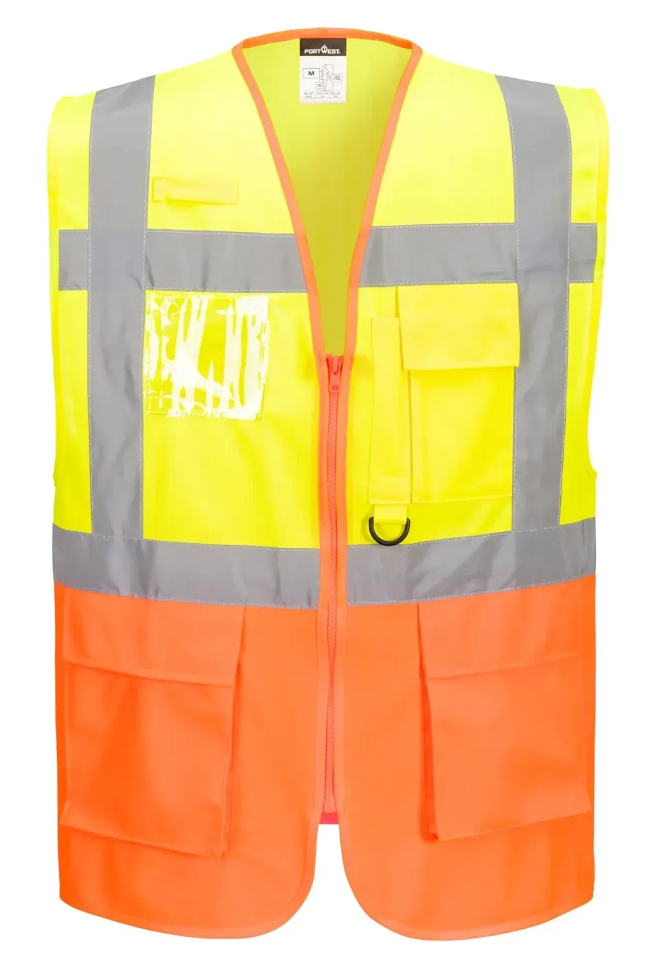 Portwest S376 Praag Hi-Vis Executive Vest Geel voorkant