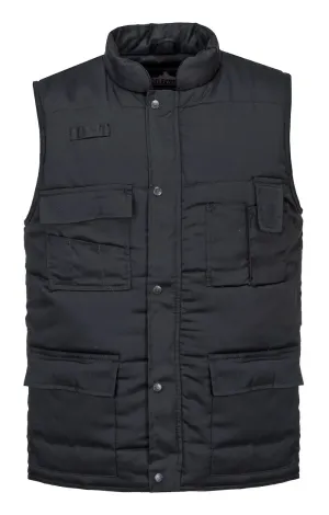 Portwest S414 Shetland Bodywarmer Zwart voorkant