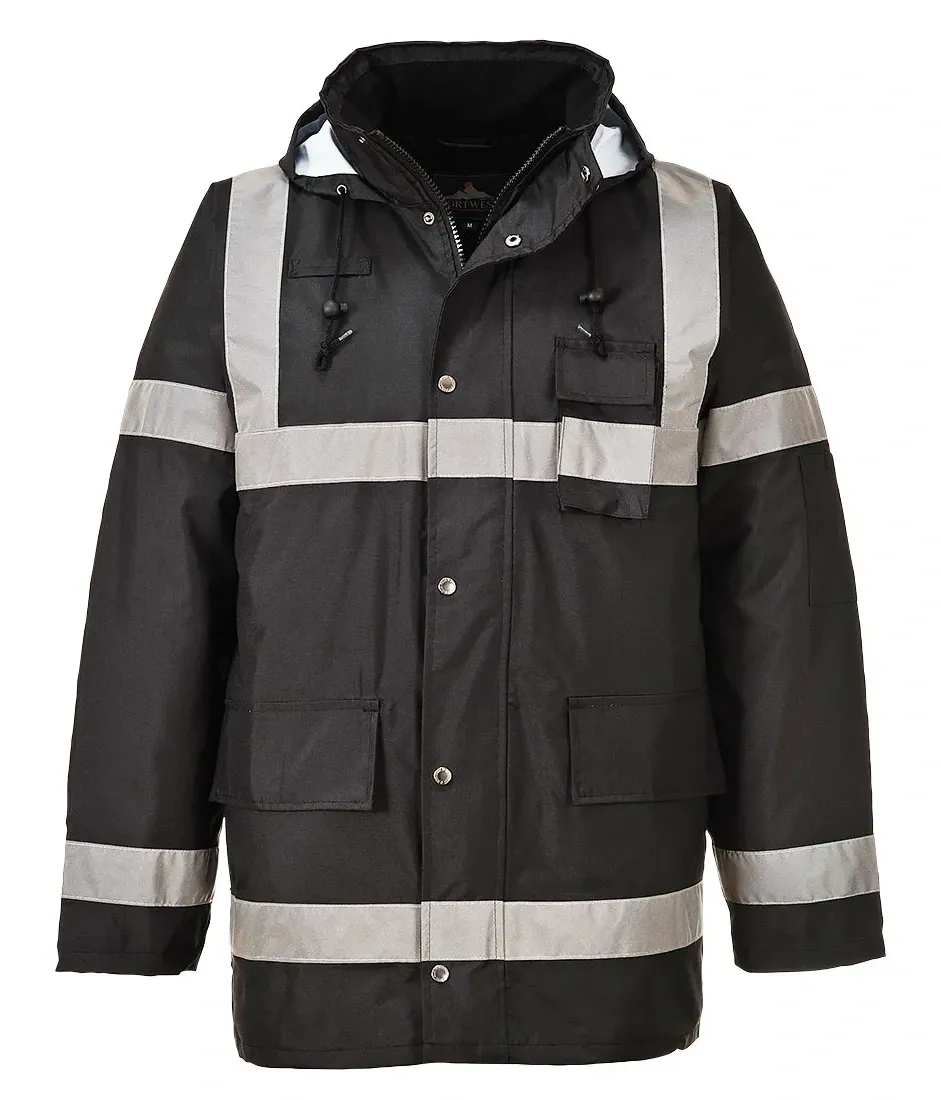 Portwest S433 Iona Lite Jack Zwart voorkant