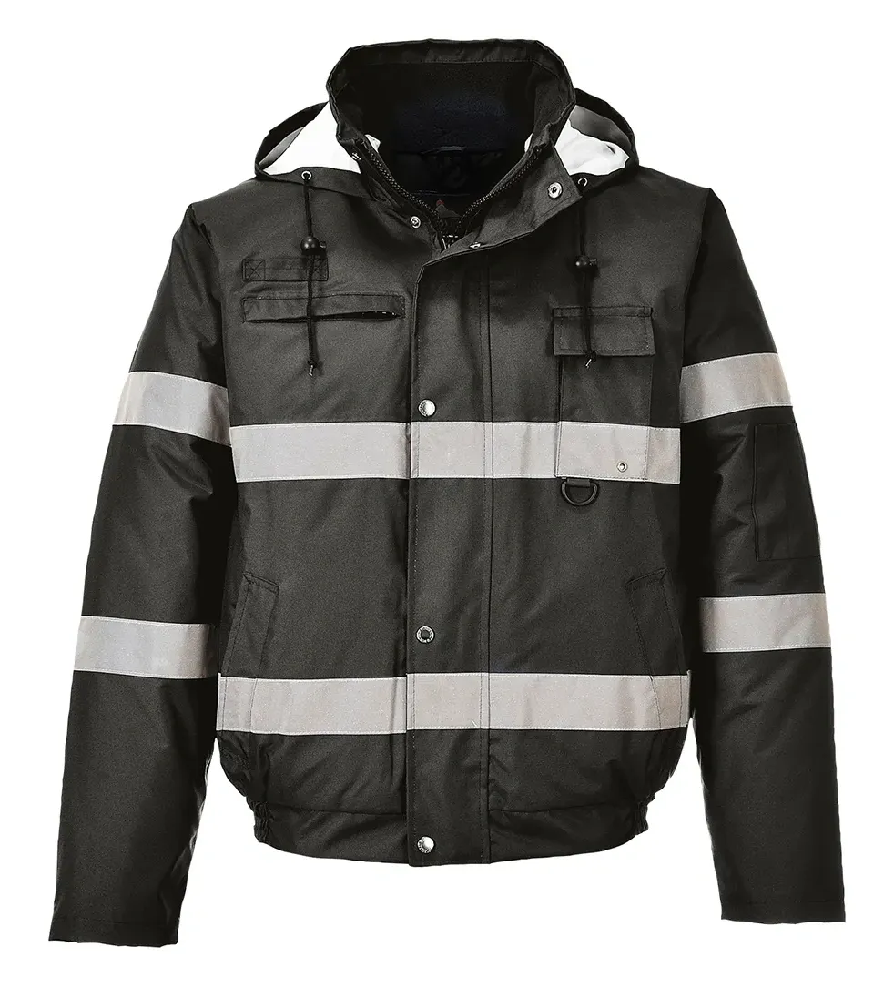 Portwest S434 Iona Lite Bomberjack Zwart voorkant