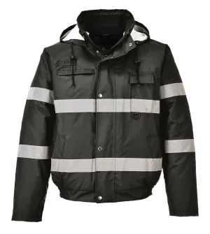 Portwest S434 Iona Lite Bomberjack Zwart voorkant