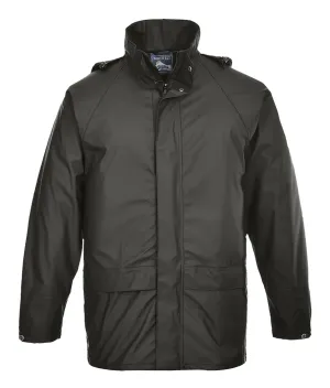Portwest S450 Sealtex Klassieke Jas Zwart voorkant