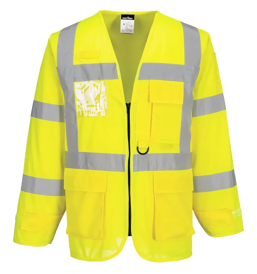 Portwest S475 Hi-Vis Executive Jack Geel voorkant