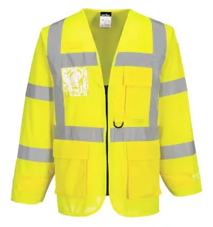 Portwest S475 Hi-Vis Executive Jack Geel voorkant