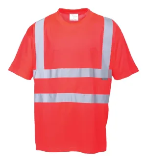 Portwest S478 Hi-Vis T-Shirt Rood voorkant