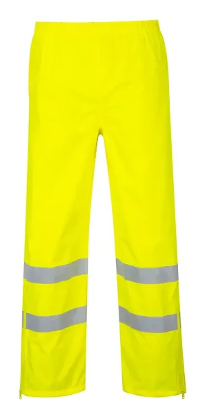 Portwest S487 Hi-Vis Ademende Broek Geel voorkant