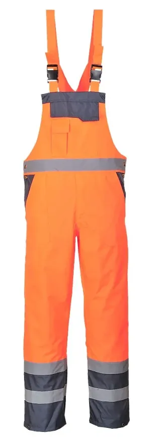 Portwest S488 Twee Kleuren Amerikaanse Overall - Ongevoerd Oranje/marine voorkant