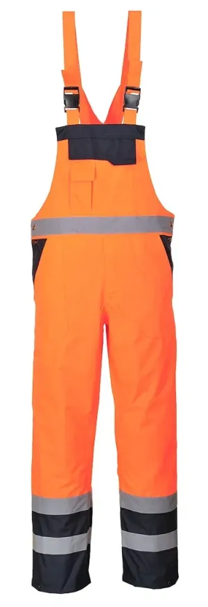 Portwest S489 Twee kleuren Amerikaanse overall - Gevoerd Oranje voorkant
