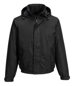 Portwest S503 Calais ademend Bomberjack Zwart voorkant