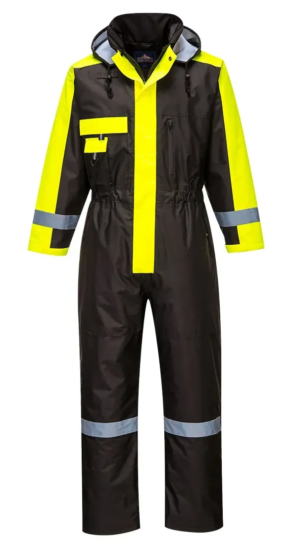 Portwest S585 Winteroverall Zwart voorkant