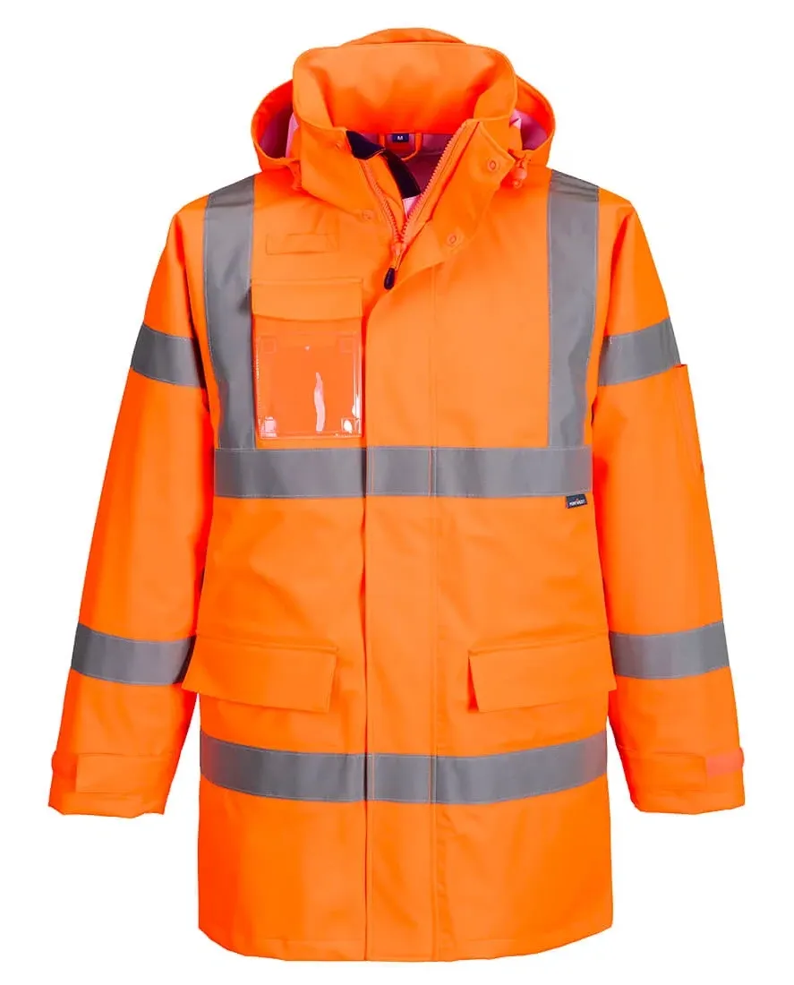 Portwest S599 HiVis Extreme Regenparka (3L) Oranje voorkant