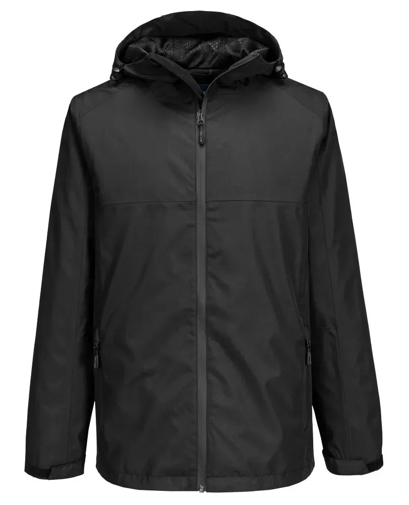 Portwest S610 Professioneel regenjack Zwart voorkant