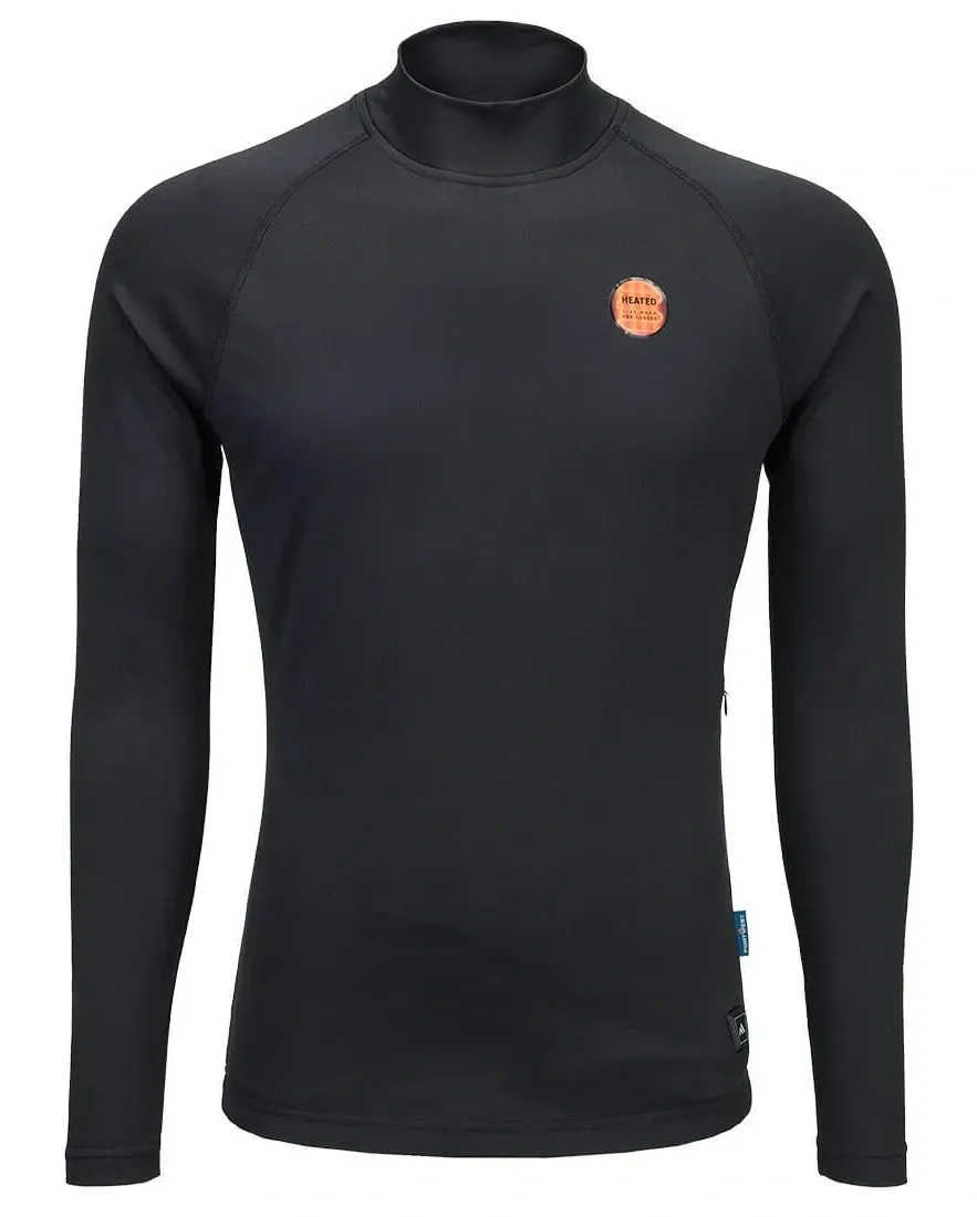Portwest S645 Heated Base Layer Top L/S Zwart voorkant