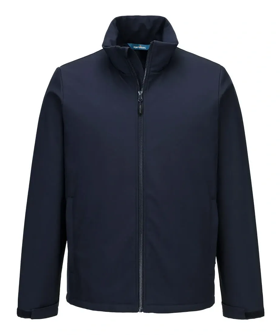 Portwest S647 Verwarmd Softshell Jack (3L) Donker marine voorkant