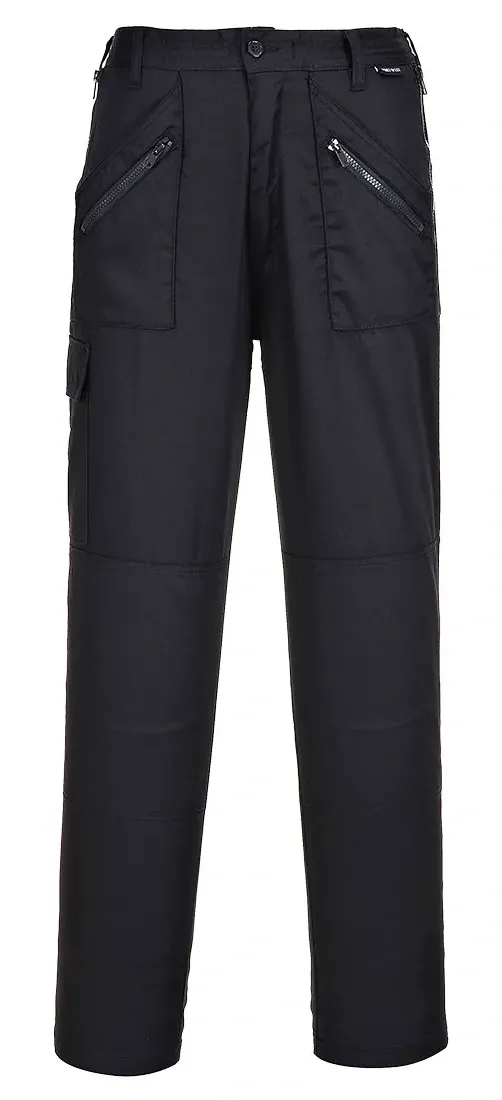 Portwest S687 Dames Action Broek Zwart voorkant