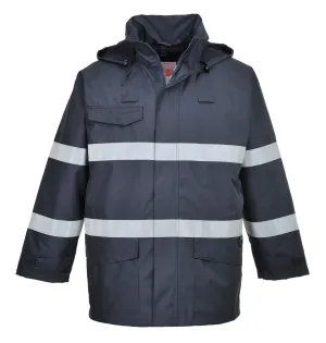 Portwest S770 Bizflame Regen Multi Beschermende jas Marine voorkant