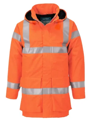 Portwest S774 Bizflame Regen Hi-Vis Multi Lite Jack Oranje voorkant