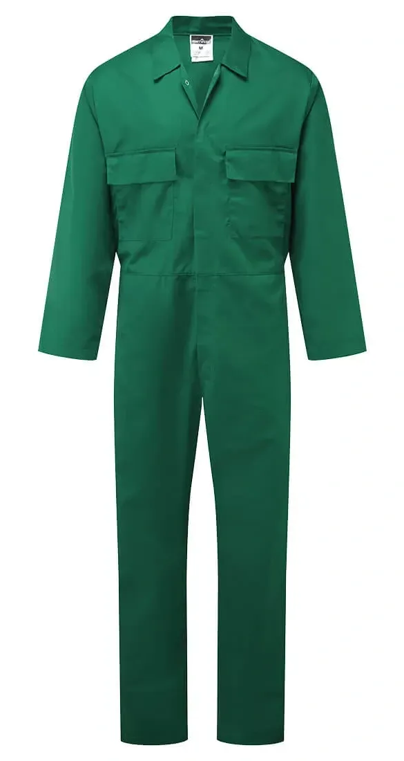 Portwest S999 Euro Work Polykatoen Overall Flessengroen voorkant