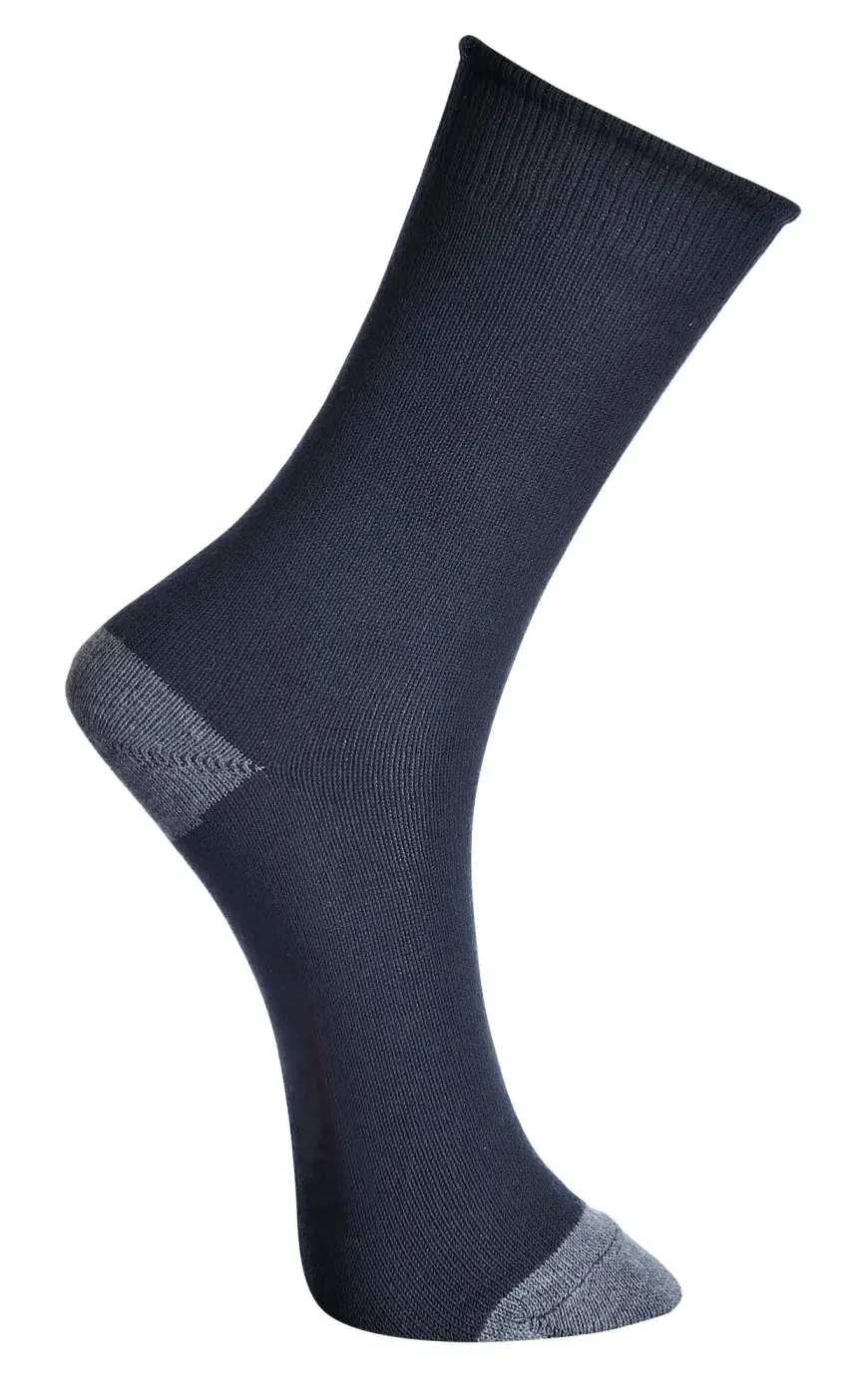 Portwest SK20 Modaflame Gebreide FR Sok Zwart voorkant