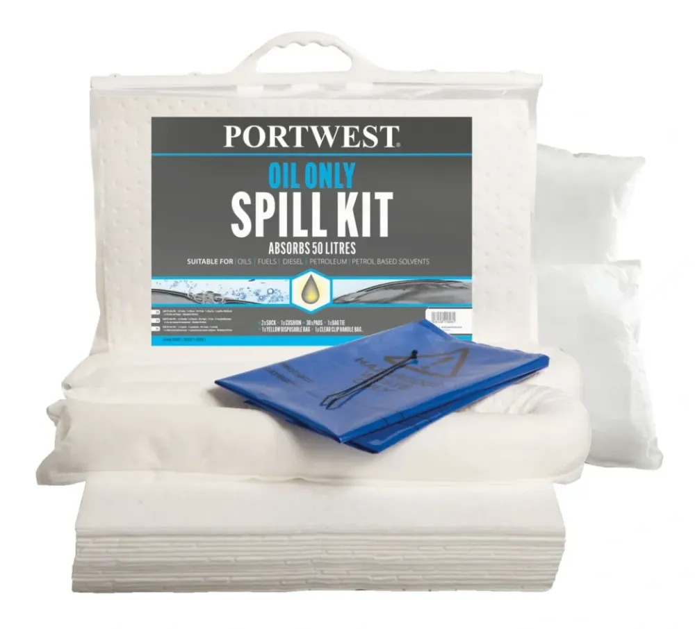 Portwest SM61 50 liter alleen olie kit Wit voorkant